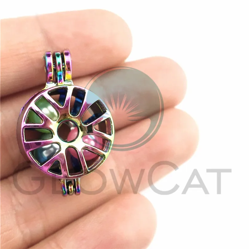 5X круговой открытая футболка с жемчугом и клетка Ювелирная фурнитура медальон