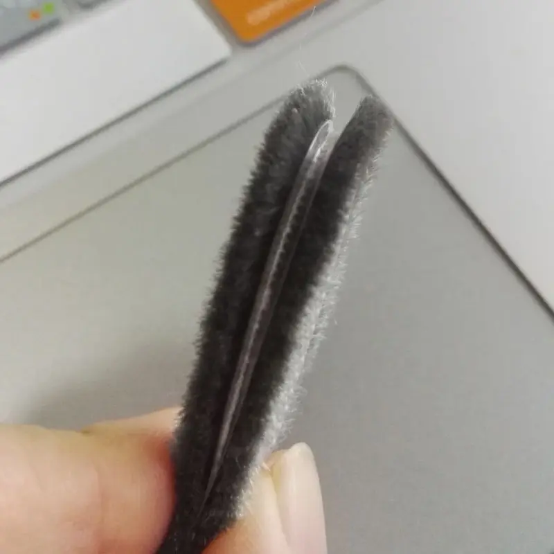 Серый плавник + ПВХ уплотнительная щетка уплотнитель водонепроницаемый ворс для
