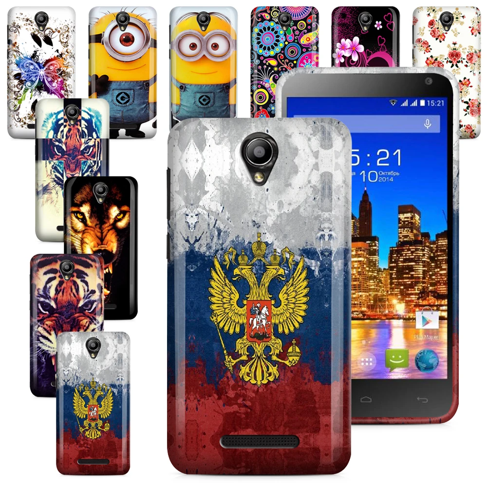 Fly IQ4514 Phone Cases For EVO Tech 4 Glossy Printed TPU Soft Gel Rubber Back Cover With Gift |