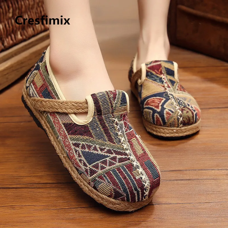 

Sapatos Femininas Women Casual High Quality Comfortable Hemp Shoes Lady Cool Flat Platform Shoes Cool Street Shoes Zapatos E2185