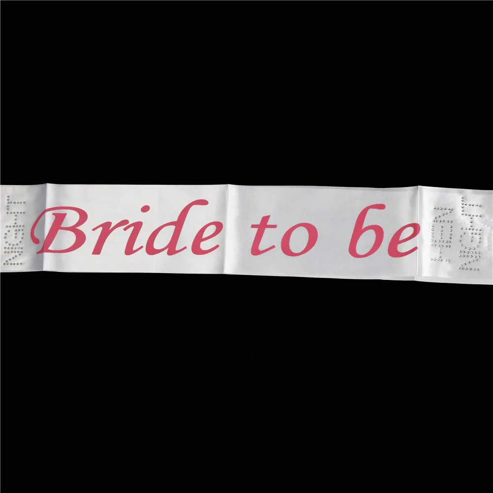 1PCS Satin Bride to Be Sash with Diamond Bachelorette Party for Hen Bridal Shower Wedding Decoration | Дом и сад