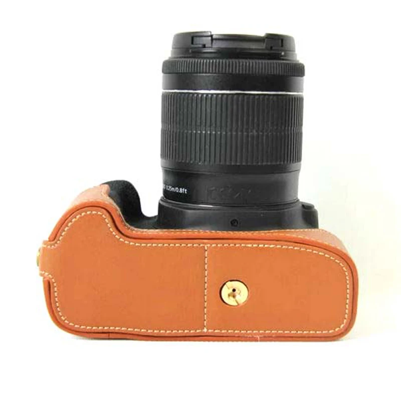 2017 Новый Портативный Цифровой Камеры Половина Тела Сумка Кожа PU камера Чехол для