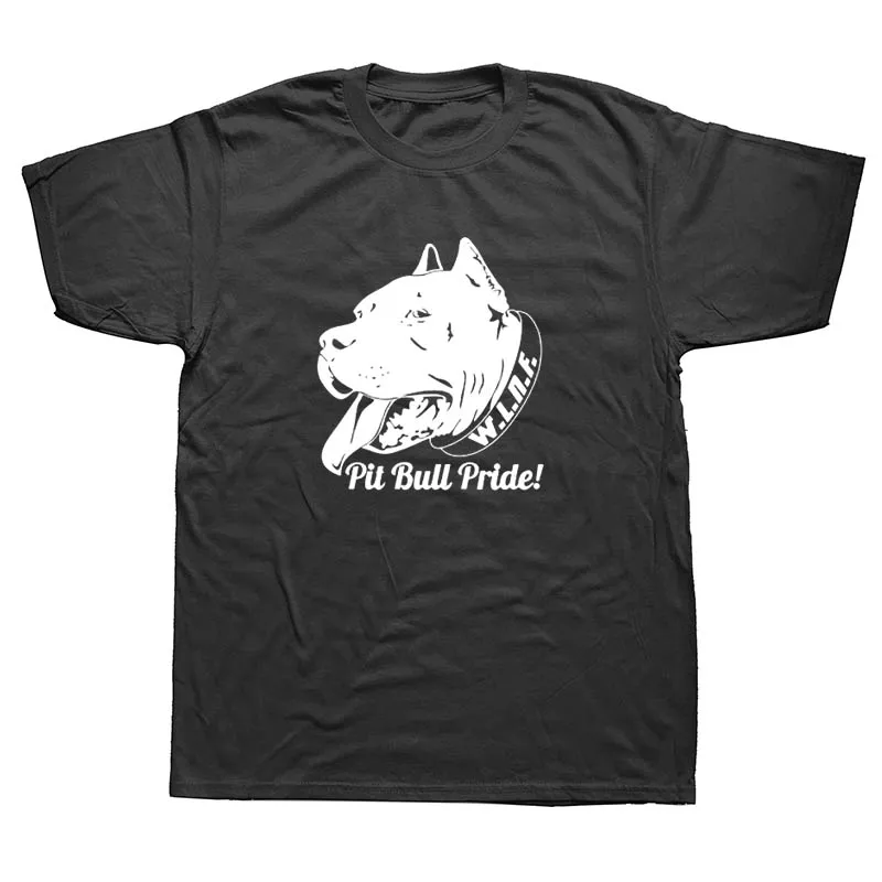 WEELSGAO Pride Perfect Pitbull Heartbeat футболка с быком для мужчин короткий рукав плюс размер забавная Мужская футболка - Цвет: black
