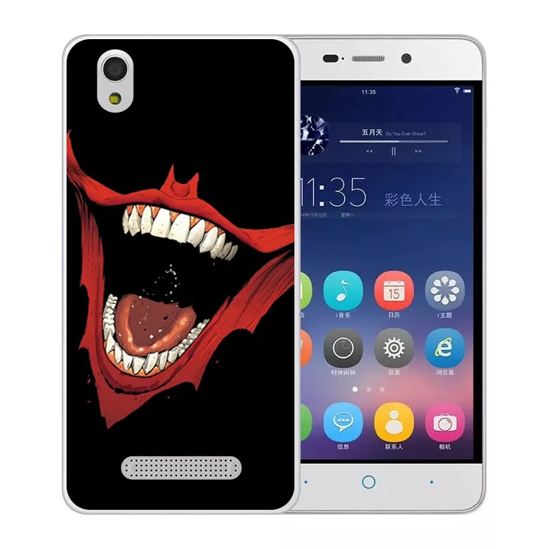 ZTE blade x3 d2 Case Silicon Black Graffiti Painting Soft TPU Back Cover for zte t620 Transparent Phone Bags |
