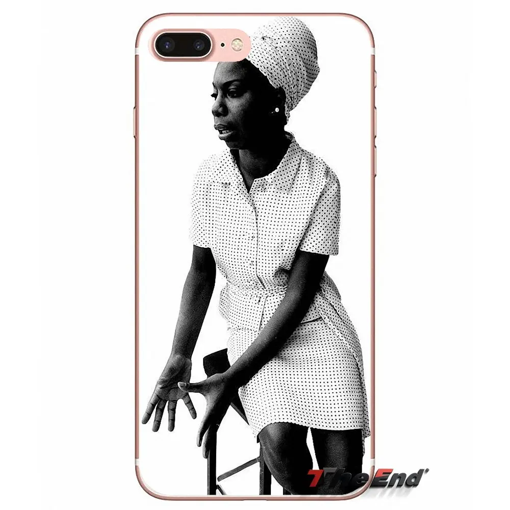 Мягкий чехол для Sony Xperia Z Z1 Z2 Z3 Z5 compact M2 M4 M5 E3 T3 XA Aqua LG G4 G5 G3 G2 Mini Nina Simone Jazz Music Singer |