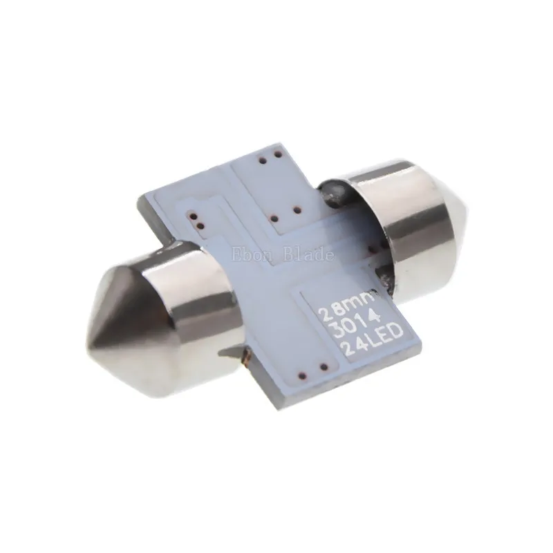 Светодиодная лампа C5W 12 В гирлянда 28 мм чип 3014 24 SMD 6000 К 2 шт.|Сигнальная лампа| |