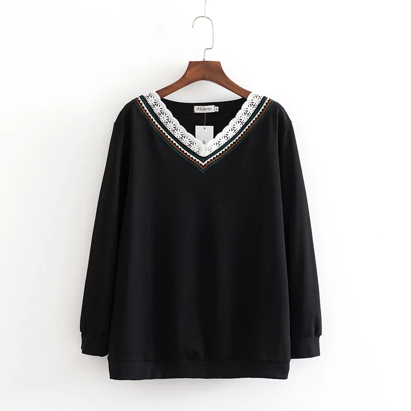 2019 размера плюс повседневные толстовки Весенняя женская одежда модная свободная