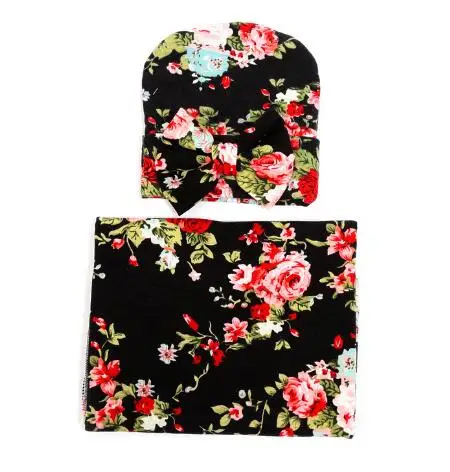 Новинка 2016 года детское одеяло и повязка на голову с бантом цветочное бутонами