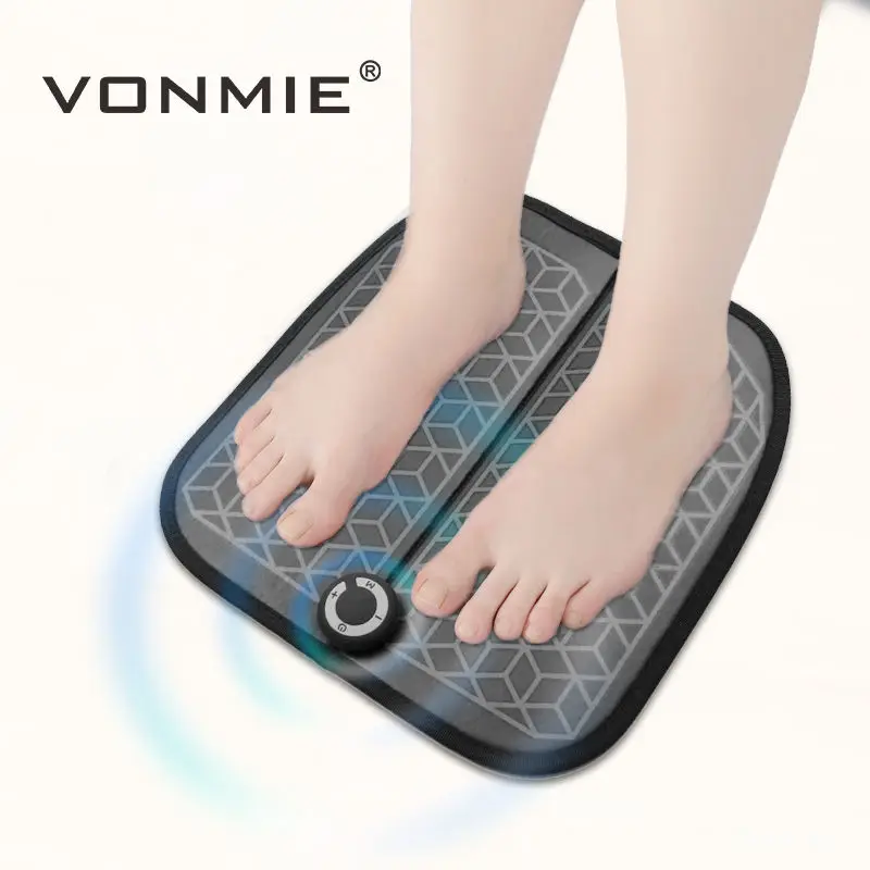 VONMIE EMS вибратор для ног беспроводной стимулятор мышц USB Перезаряжаемый массажер