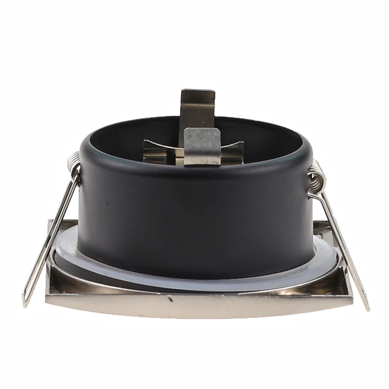 10 шт. Заводские встраиваемые квадратные белые/никелевые светодиодные