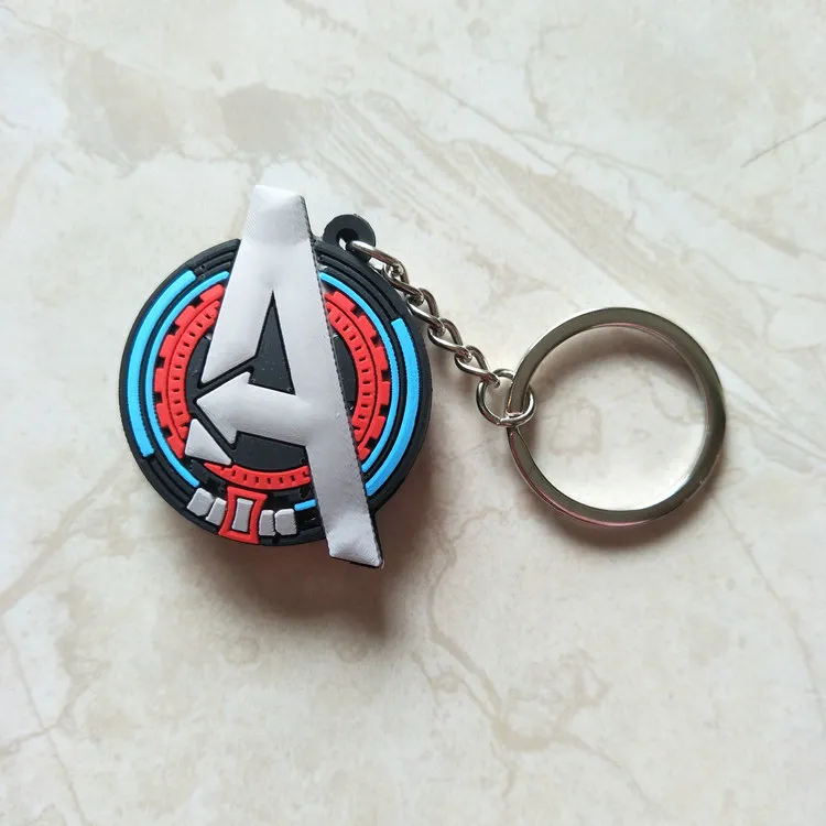 Мстители Капитан Америка Косплей ПВХ брелок Marvel Дэдпул модные персонализированные подвесные брелоки Аксессуары breloki детская игрушка