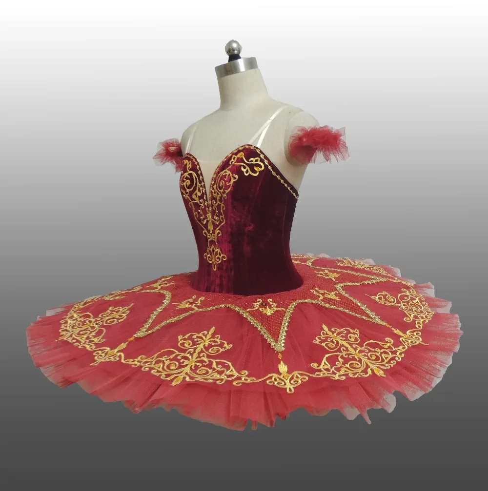 New !!!BLY1101-H !!! Girl's wine classical professional pancake ballerina tutu | Тематическая одежда и униформа