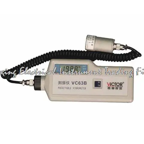 

Fast arrival VICTOR VC63B 3 1/2 Vibrometer,Auto range pocket vibration meter