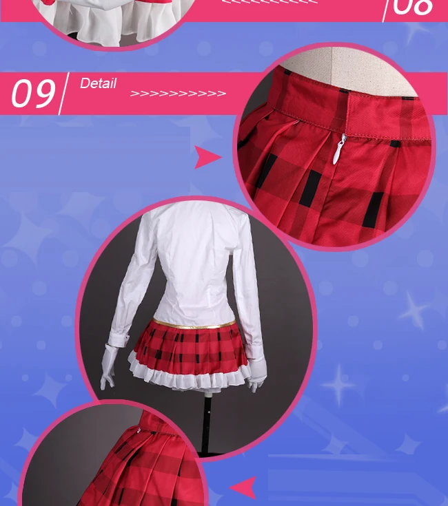 Изготовление размеров под заказ Lovelive солнце Happy вечерние поезд таками Чика Карнавальный Костюм Платье на Хэллоуин, костюмы для женщин аниме одежда