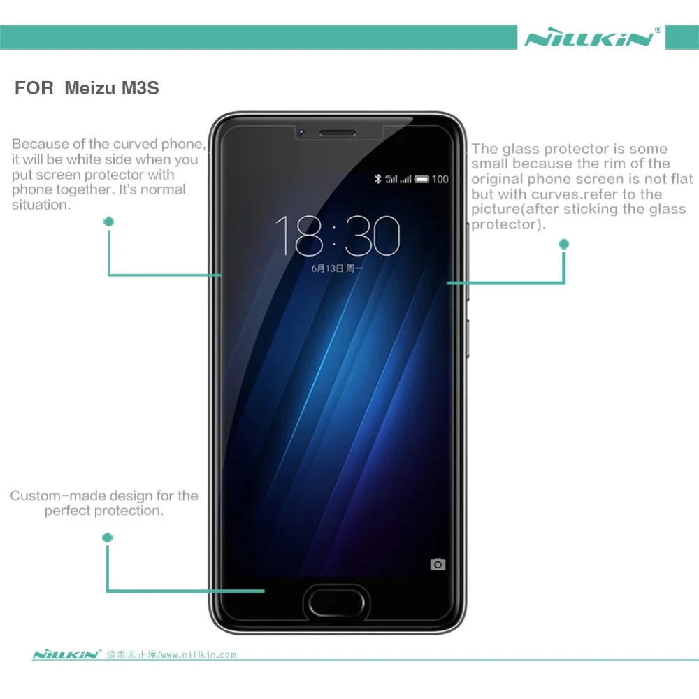 

2 pcs/lot Screen Protector For Meizu M3s Original NILLKIN Matte Film For Meizu M3s Anti-Glare Radiation Protective Screen Film