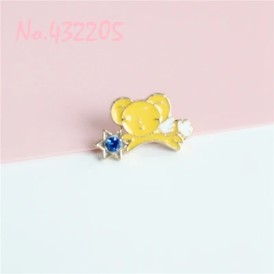 Новинка карта Captor Sakura Kero Save Kinomoto Star Wand Key эмалированная булавка для лацкана значок