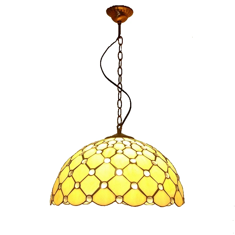 Английская Ретро хрустальная люстра 40 см Тиффани Ресторан спальни бар освещение