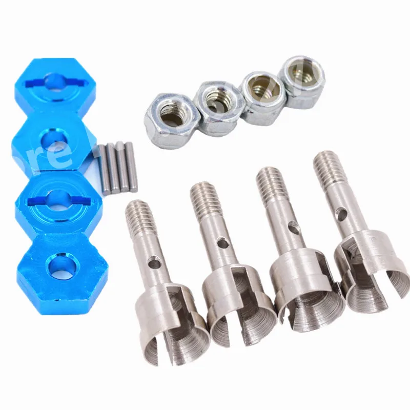 Набор для конверсии колес на дорожном гоночном треке масштаба 1/10 из металла для автомобилей с дистанционным управлением WLtoys Upgrade Part для моделей 1/18 A959 A969 A979.