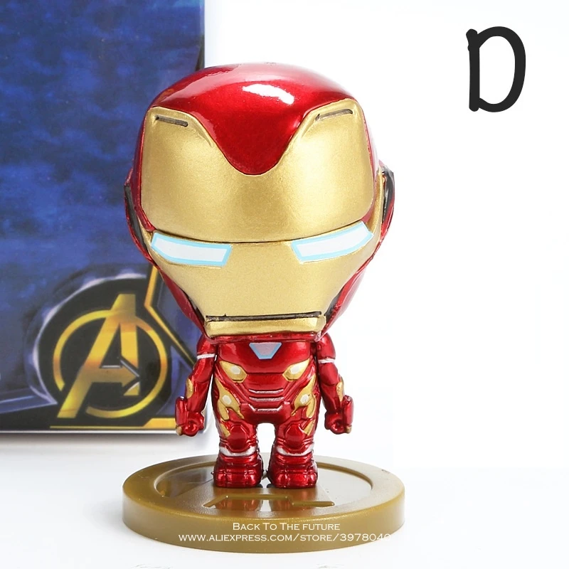 Disney Marvel Мстители Железный человек Халк танос Доктор Стрэндж 6 стиль Q версия фигурка Аниме Коллекция фигурка игрушка модель