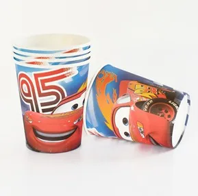 90 шт Macqueen Машинки с днем рождения Дети Свадьба мальчик Душ Баннер тарелки и