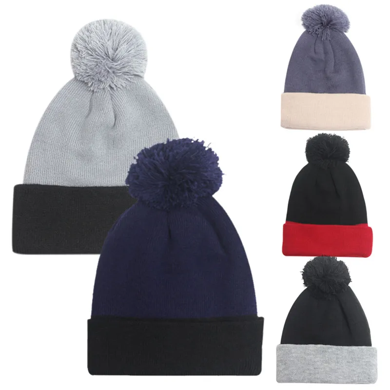 Новинка 2016 женская зимняя шапка теплая флисовая меховая с помпоном