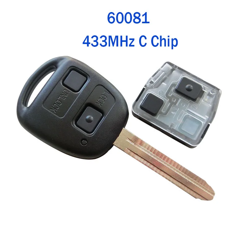 Новый дистанционный ключ 50171 60081 60030 433 МГц 3041 для Toyota с чипом 4D67 4C необработанный