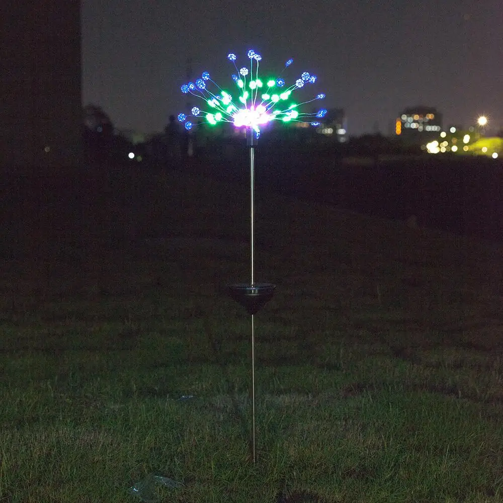 2 шт. садовые лампы на солнечной энергии медный провод светодиодный светильник