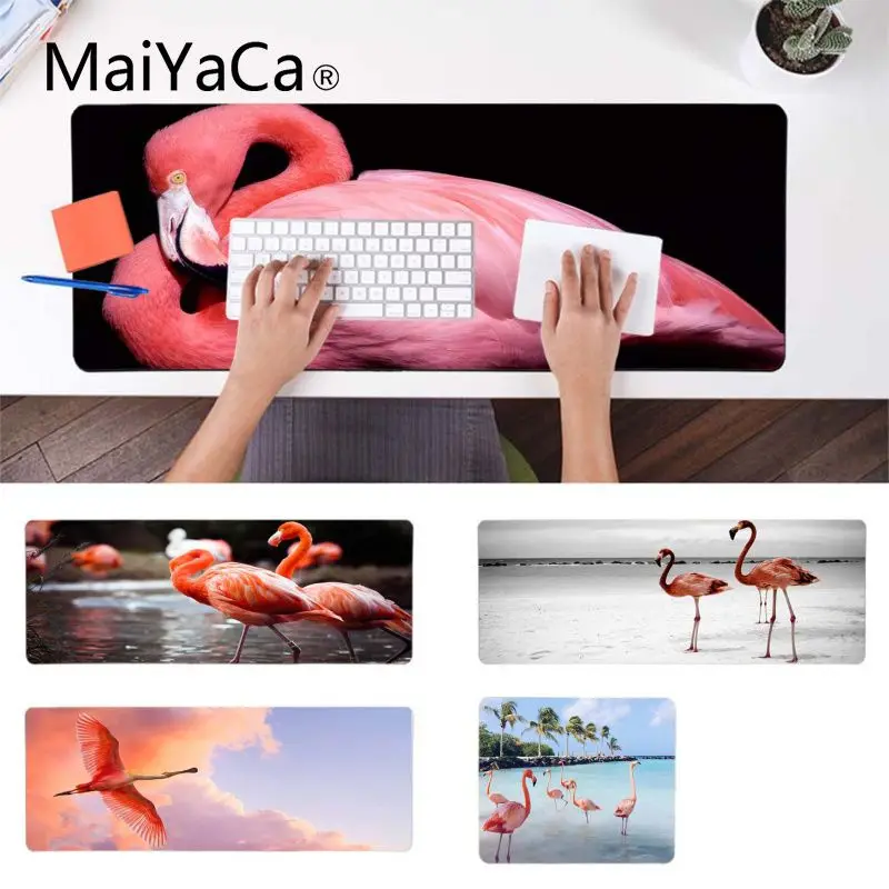 Игровой коврик для мыши MaiYaCa новый дизайн большой с изображением фламинго