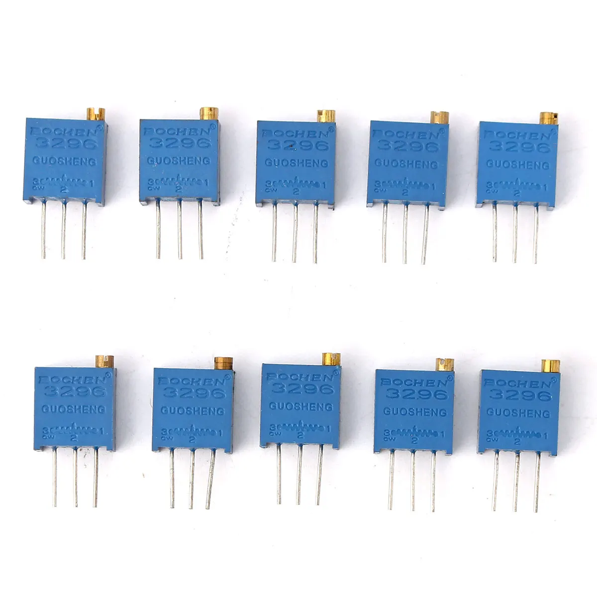 100 шт. 100Ohm-500Kohm 15 Значение 3296 подстроечный потенциометр в ассортименте комплект