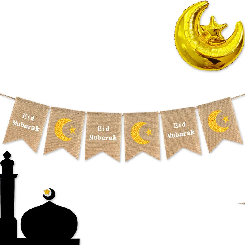 Рамадан Карим украшения ИД Мубарак баннер для дома Ид и Eid украшения Ислам мечеть Мубарак Декор фестиваль вечерние поставки