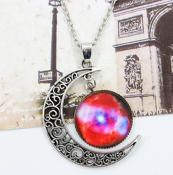 Ожерелье в форме Луны Бесплатная доставка Горячая Распродажа подвеска виде