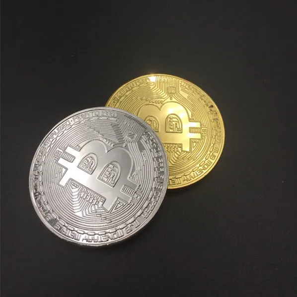 Позолоченная битовая монета Биткоин Коллекционная арт коллекция монет btc