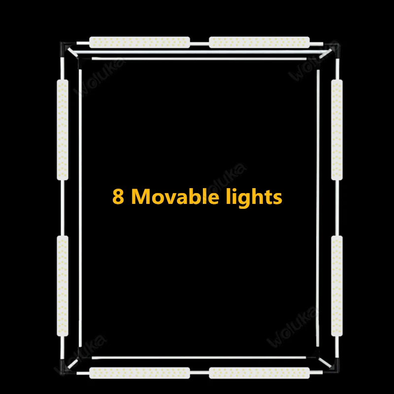 8 LED strips 200CM Studio Product Photo Soft Light Box Still Life Desk Background Board Clothing Portrait CD50 T10 |