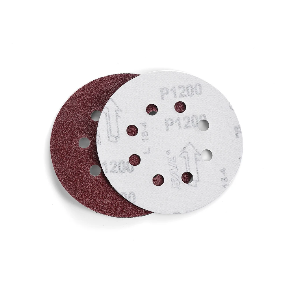 5 &quot8-отверстие 10PCS40-2000 Grit многофункциональные шлифовальные диски случайный