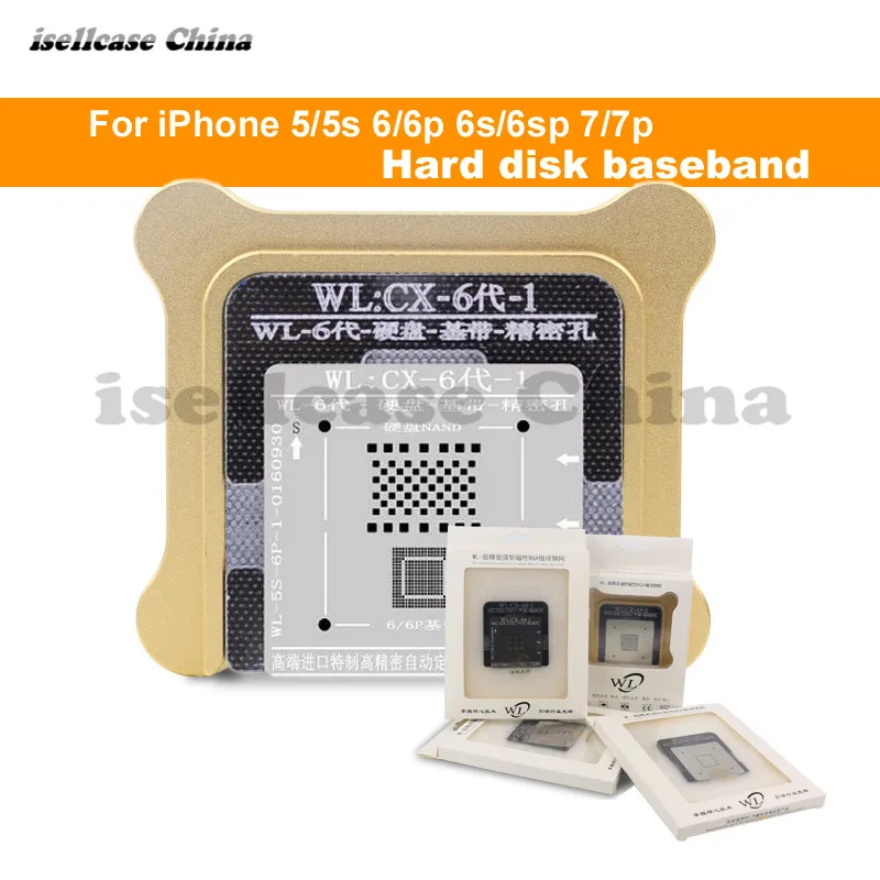 Wozniak WL лучший для iphone 5 5s 6 6s 7 Plus NAND процессор BGA Reball Оловянная сетка HDD Baseband трафарет