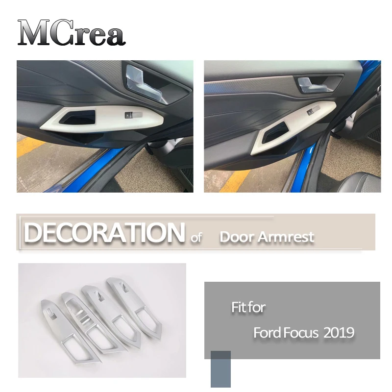MCrea автомобильный Стайлинг Stikcers для Ford Focus 4 MK4 2018 2019 ABS дверная ручка Чаша