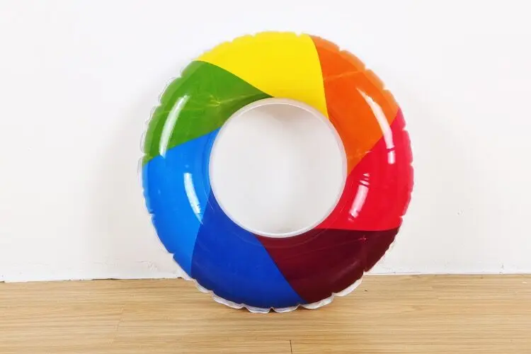 free Inflator 55cm rainbow horse swim ring float baby toy swimming pool Dining Pushchair Infant Portable Play Game Mat Sofas | Мать и