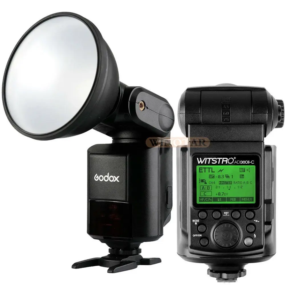 Фотовспышка Godox Witstro AD360 AD360II C 360W GN80 E TTL HSS для Canon|speedlite for canon|flash speedlite canonflash |