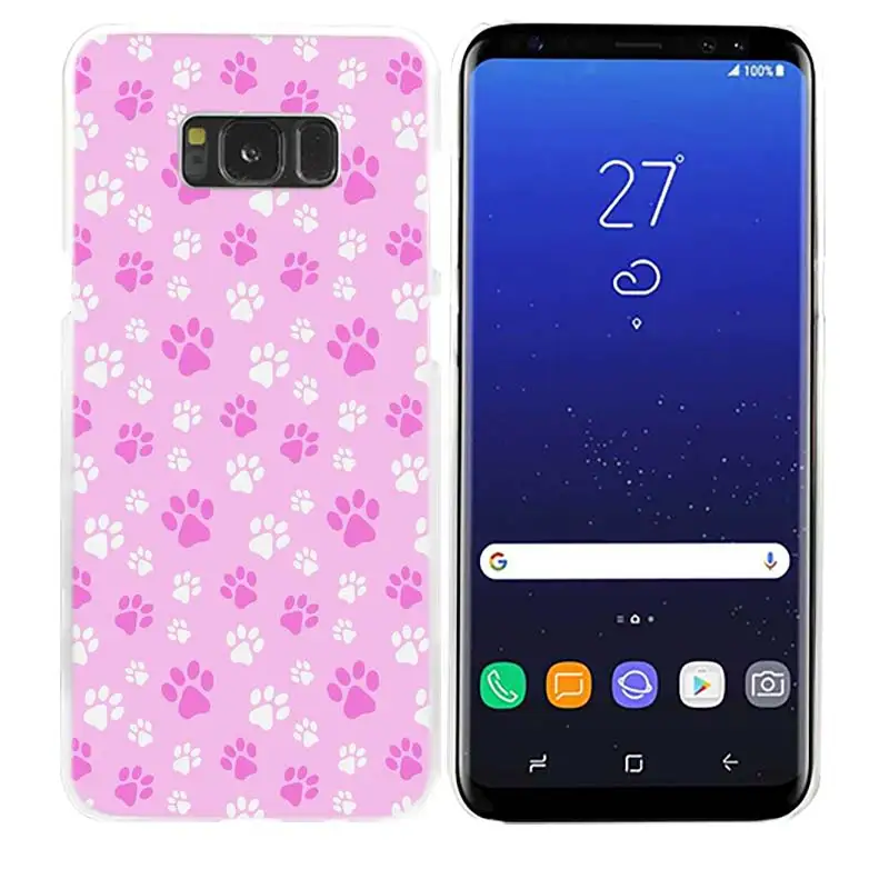 10 Чехол для телефона с изображением собачьей лапы для samsung Galaxy M20 M10 S10 S9 S8 Plus S7 S6 Edge Note 8 9 Жесткий пластиковый Чехол - Цвет: 10