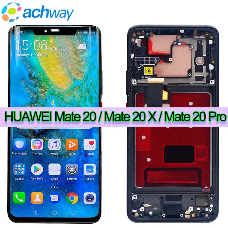 100% протестированный сенсорный ЖК экран для Huawei Mate 20 дисплей Pro дигитайзер в сборе