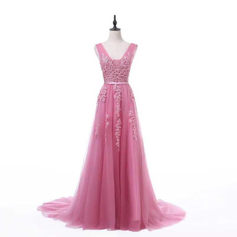 FADISTEE Новое поступление сексуальные вечерние платья Vestido de Festa А-силуэт Выпускной кружевной халат, украшенный бисером De Soiree v-образным вырезом на молнии