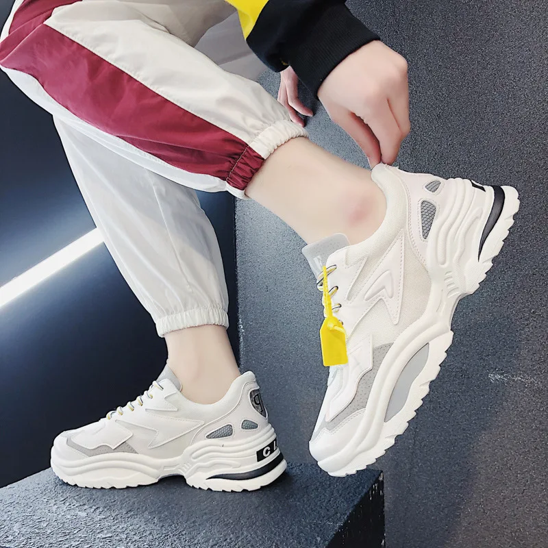 Spring Autumn Vintage Men Sneakers Breathable Casual Shoes Comfort Fashion Adulto Couple | Обувь