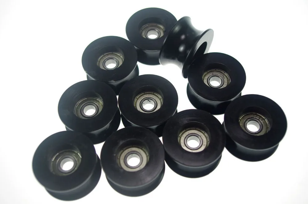 

(10)8*40*20.7mm 0840UU 8mm Groove Guide Pulley Sealed Rail BallBearing 8*40*20.5