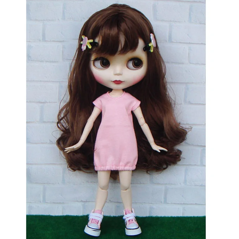 1 комплект повседневное спортивное пальто и платье для кукол Blyth Barbies Licca Azone 1/6 bjd