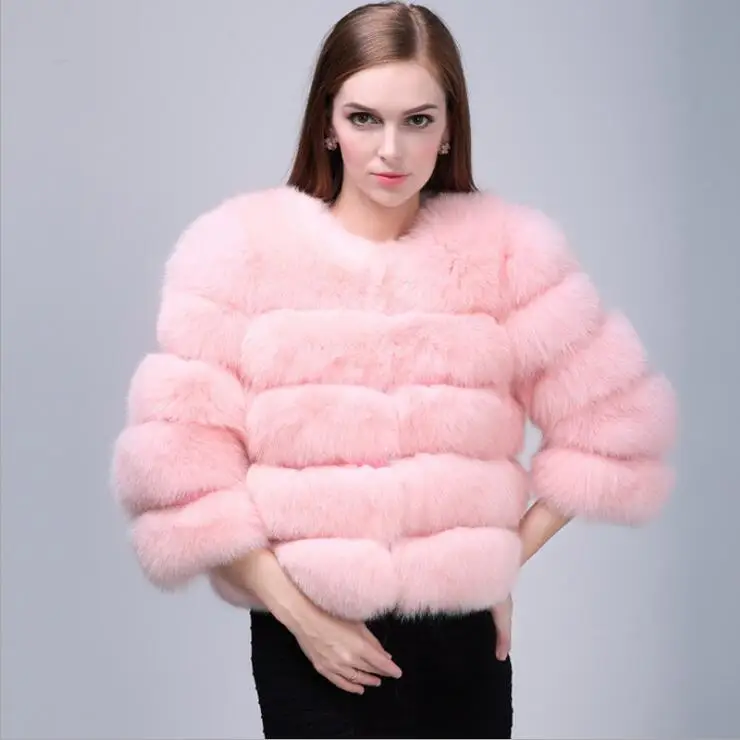 Фото XS-4XL норковые пальто для женщин 2018 зимняя новая модная розовая шуба из