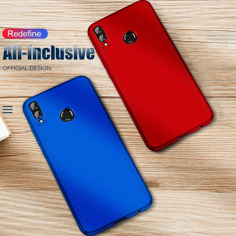 BALMORA 360 Полный чехол для телефона huawei Honor 10 9 8 Lite 7x8X8 Max Note со стеклянным защитным