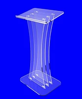 fixture displays clear acrylic lucite podium pulpit lectern 47 tall