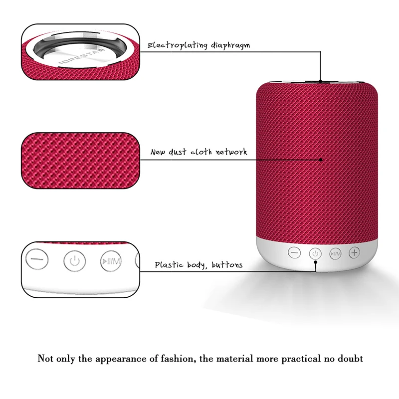 HOPESTAR H34 Портативный Беспроводной bluetooth Динамик Водонепроницаемый Mini бас стерео