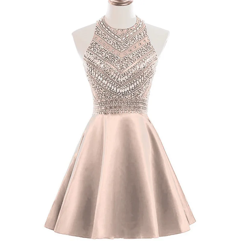 Gardlilac Halter короткое платье для встречи выпускников 2021 вечернее вечерние красное