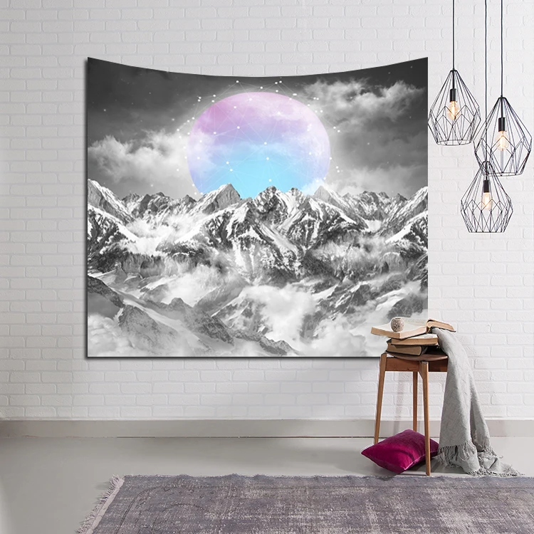 

Zeegle Landscape Wall Hanging Tapestry Nature Tree Painting Clothe Craft Background Home Decor Wall Art Tapestry Curtains